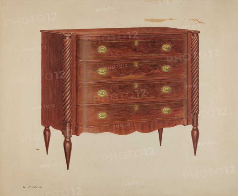 Chest of Drawers, c. 1938. Creator: Arthur Johnson.
