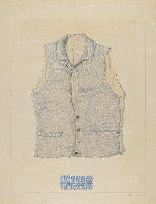Vest, 1935/1942. Creator: Frank J Mace.