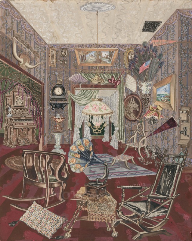 Sitting Room, 1935/1942. Creator: Perkins Harnly.