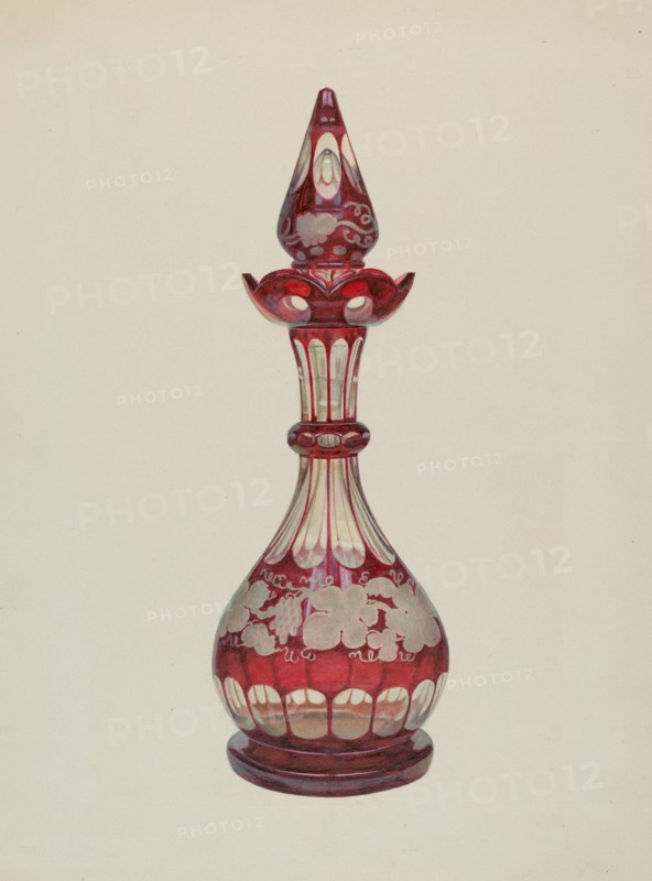 Decanter, 1935/1942. Creator: Frank M Keane.