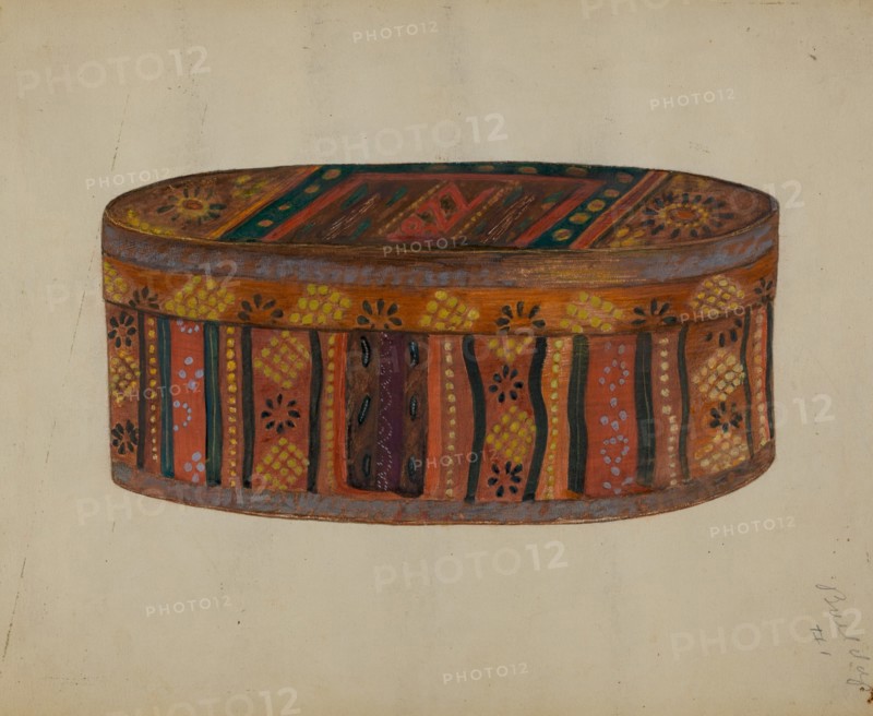 Pa. German's Bride's Box, c. 1936. Creator: Meyer Goldbaum.