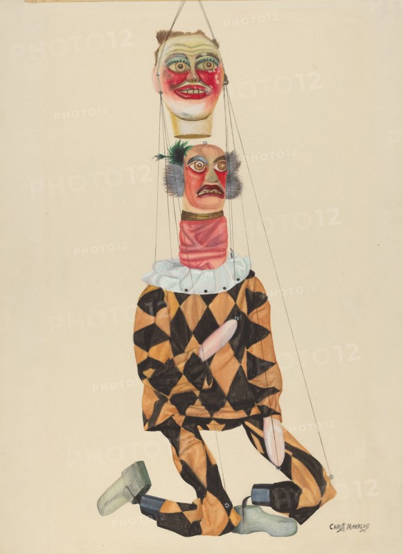 Two-Headed Freak, 1935/1942. Creator: Chris Makrenos.
