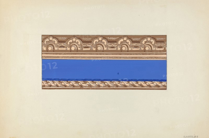Wallpaper Border, 1935/1942. Creator: Arsen Maralian.