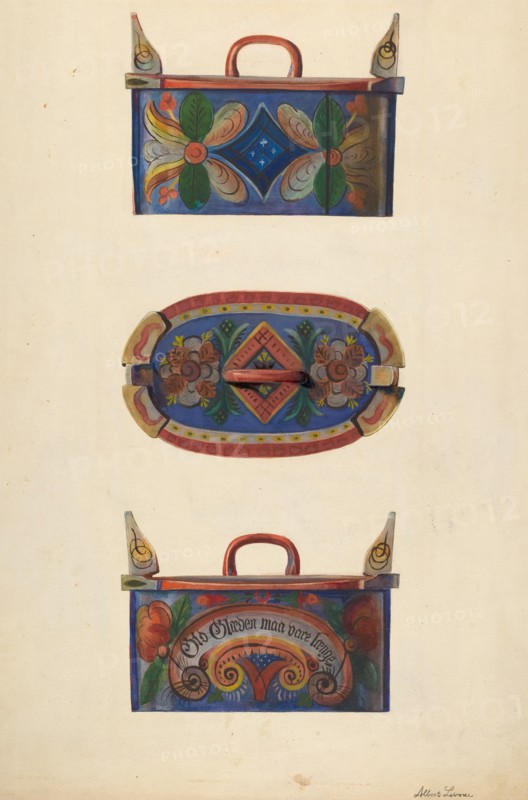 Sewing Box, c. 1936. Creator: Albert J. Levone.