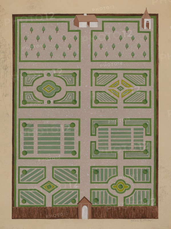 West India Company's Garden, c. 1936. Creator: Helen Miller.
