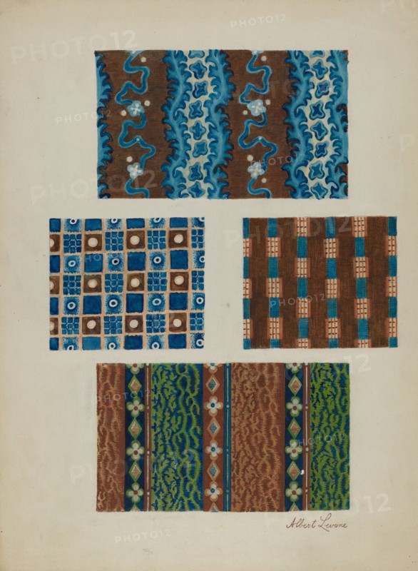 Cotton Prints, c. 1937. Creator: Albert J. Levone.