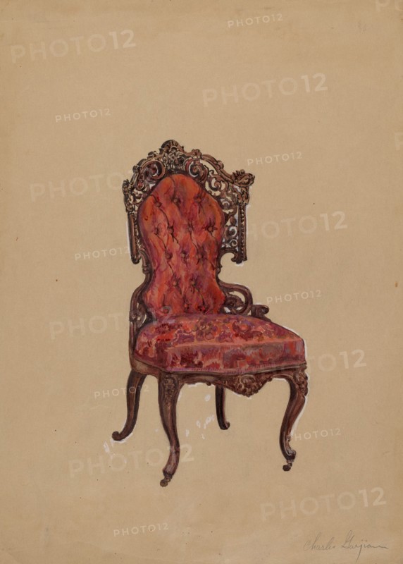 Side Chair, c. 1936. Creator: Charles Garjian.