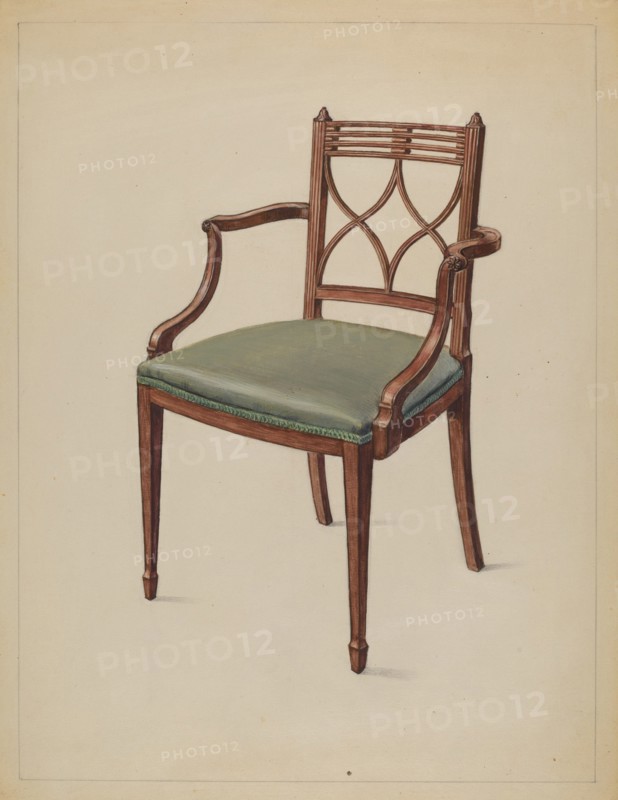Armchair, c. 1936. Creator: Bernard Gussow.