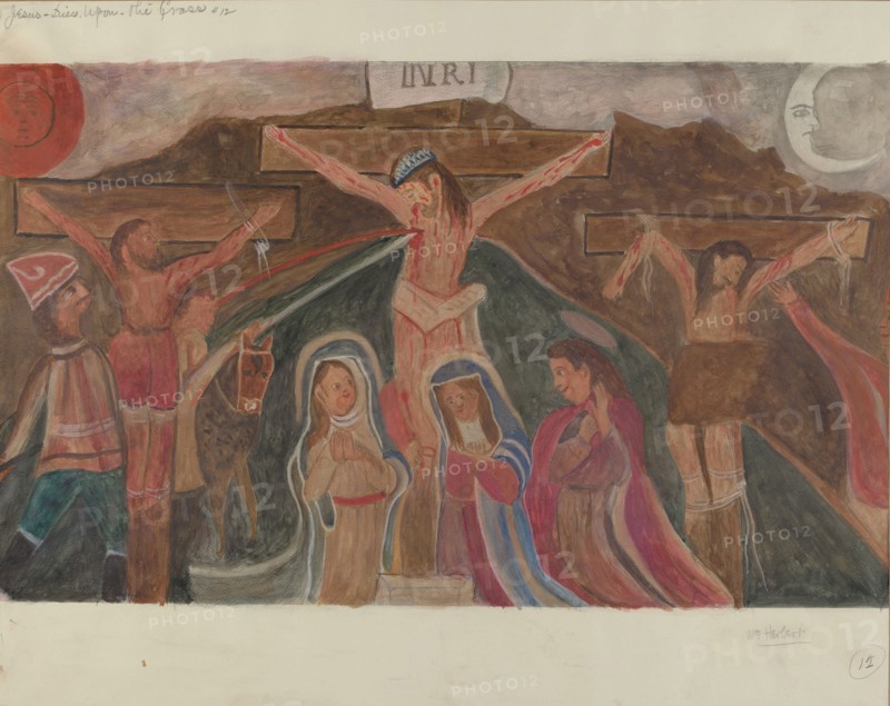 Station of the Cross No. 12: "Jesus Dies Upon the Cross", c. 1936. Creator: William Herbert.