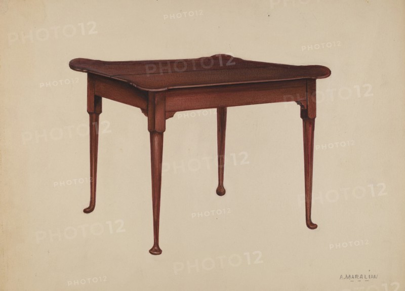 Card Table, 1937. Creator: Arsen Maralian.