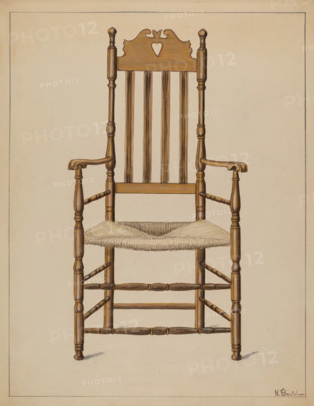 Armchair, c. 1936. Creator: Nicholas Gorid.