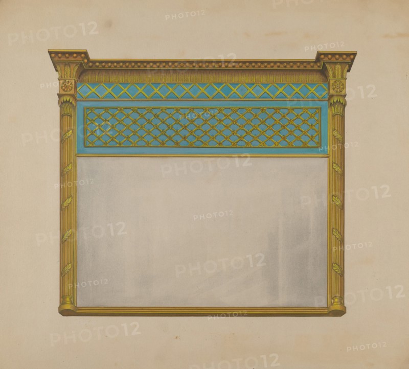 Mantel Looking Glass, c. 1937. Creator: Arthur Johnson.