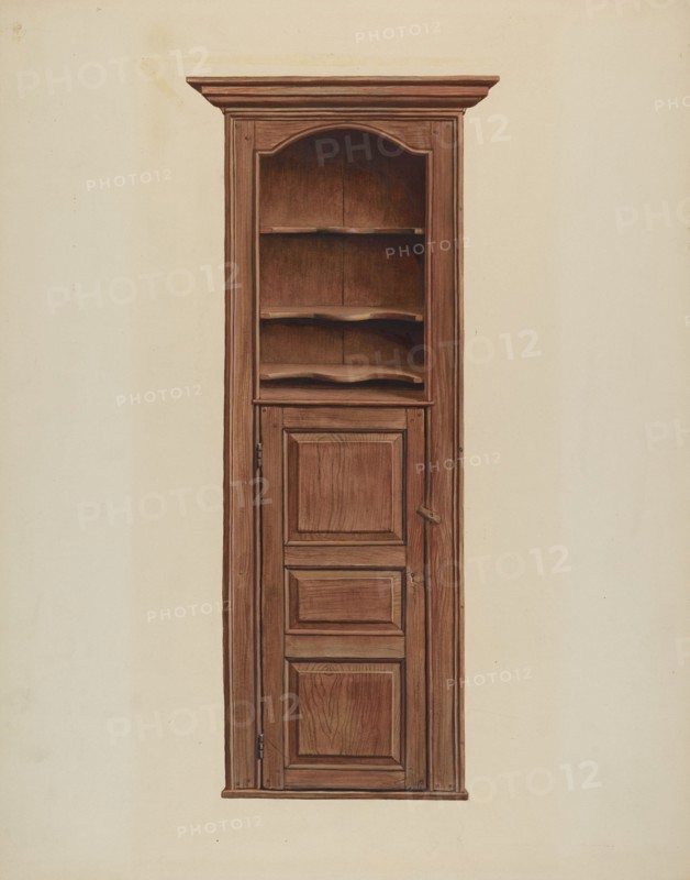 Cupboard, c. 1939. Creator: Leslie Macklem.