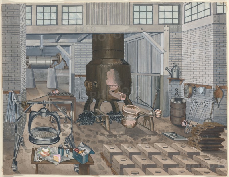 Iron Foundry, 1910, 1935/1942. Creator: Perkins Harnly.