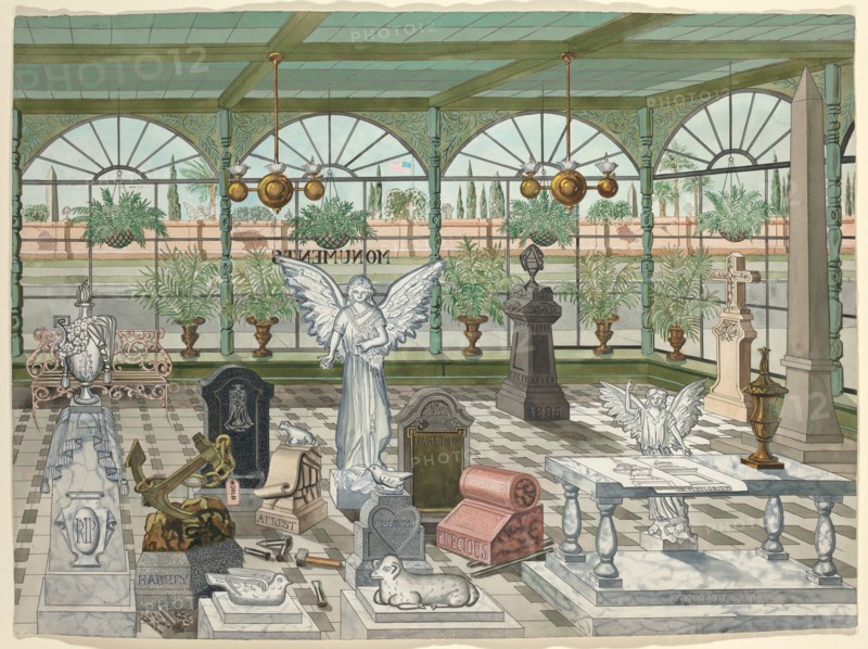 Monument Display Room, 1888, 1935/1942. Creator: Perkins Harnly.