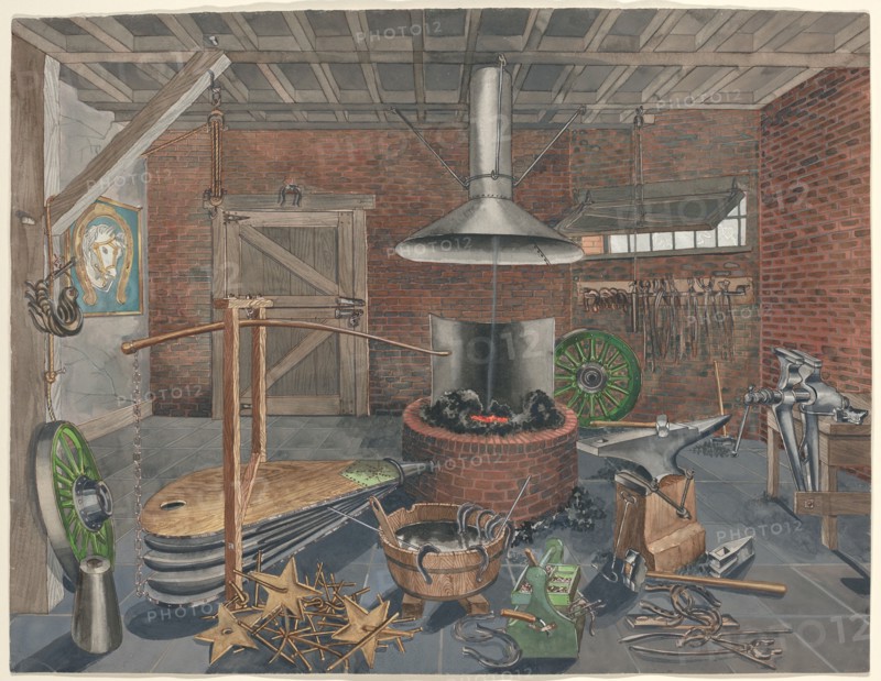 Blacksmith Shop, 1935/1942. Creator: Perkins Harnly.