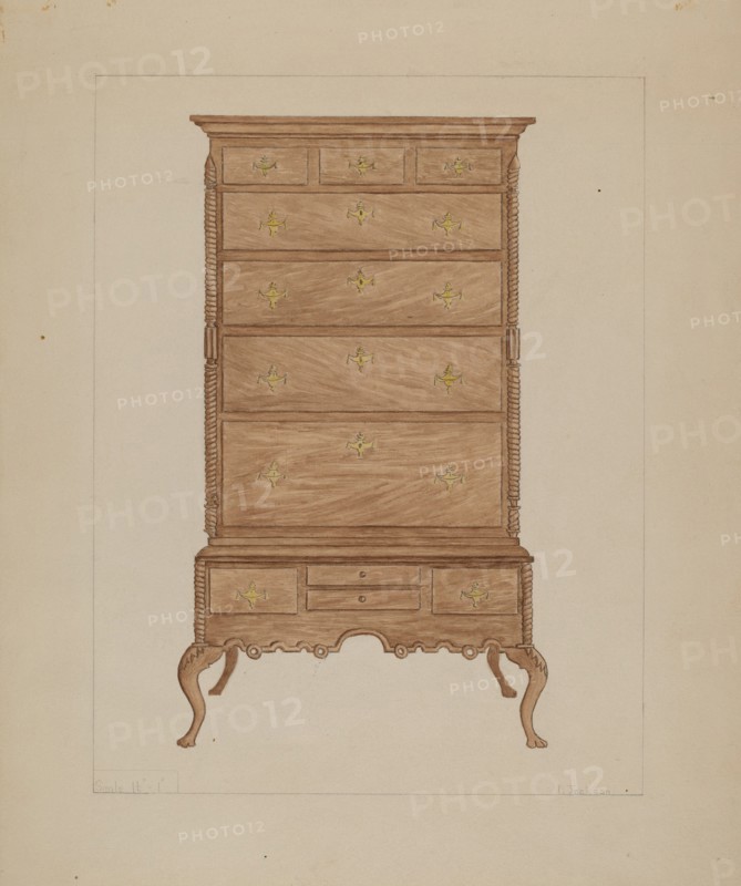 Highboy, 1935/1942. Creator: Frederick Jackson.