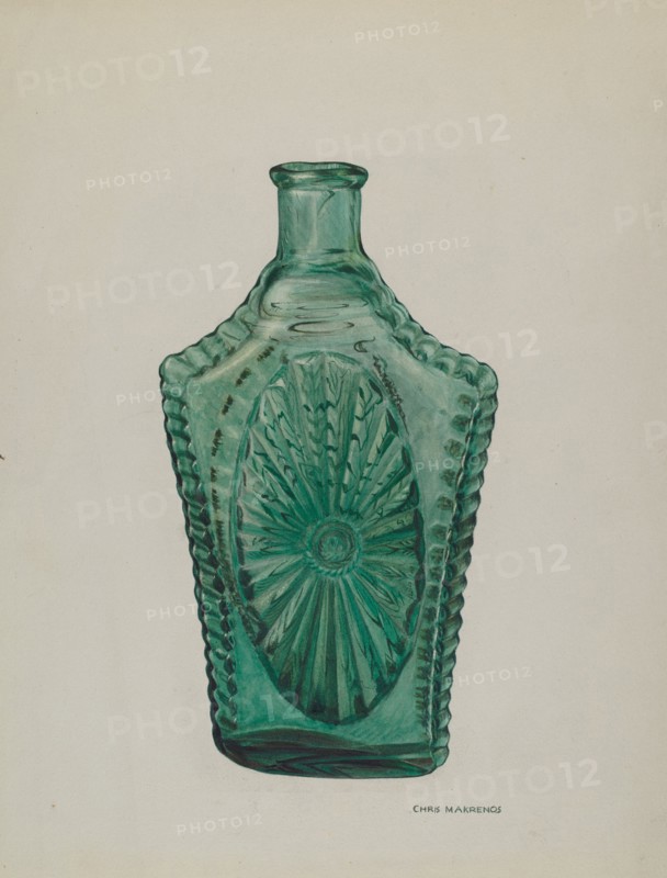 Flask, 1935/1942. Creator: Chris Makrenos.