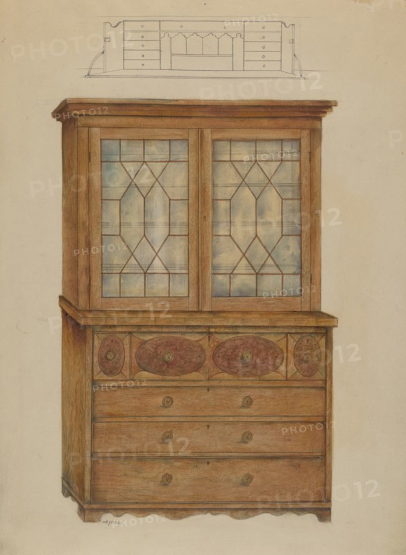 Desk, 1935/1942. Creator: Henry Meyers.