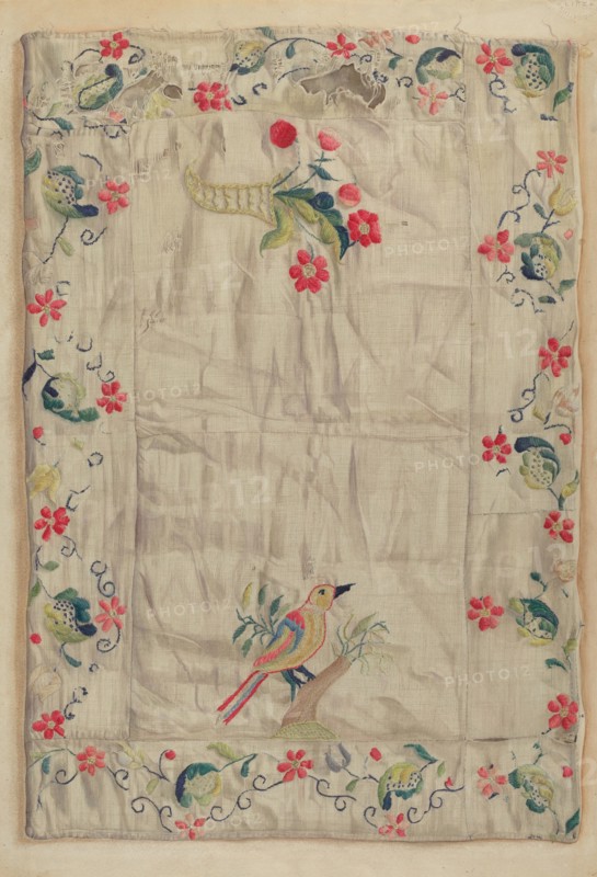 Crewel Embroidery, c. 1937. Creator: Helen E. Gilman.