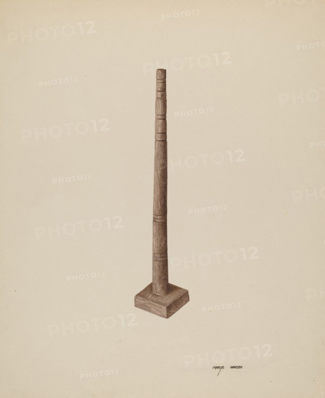 Candlestick, c. 1940. Creator: Mary Hansen.
