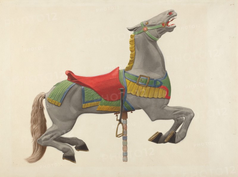 Carousel Horse, c. 1941. Creator: John W Kelleher.