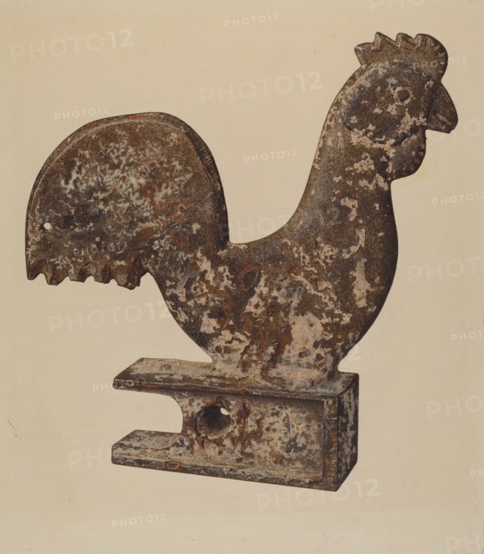 Counterbalance Rooster, 1938. Creator: Lloyd Charles Lemcke.