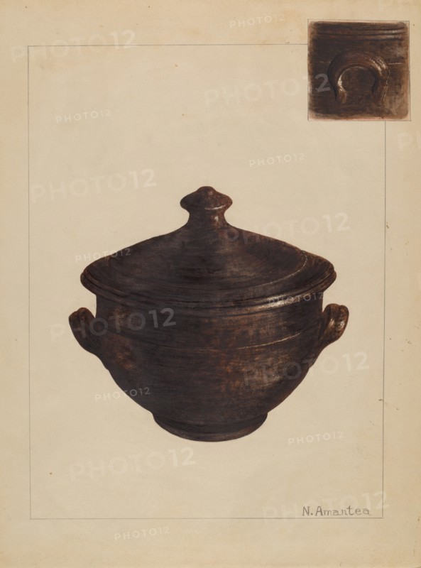 Sugar Bowl, 1935/1942. Creator: Nicholas Amantea.