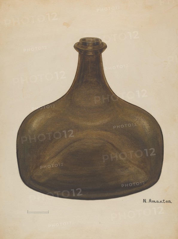 Liquor Bottle, c. 1936. Creator: Nicholas Amantea.