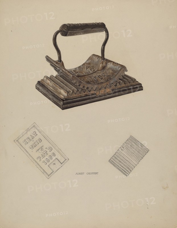Fluting Iron, c. 1938. Creator: Albert Geuppert.