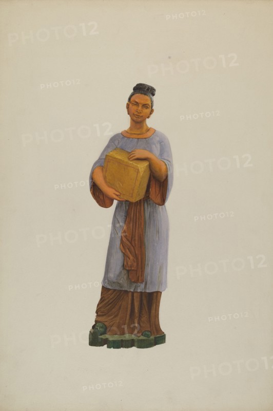 Tea Store Figure, c. 1938. Creator: John W Kelleher.