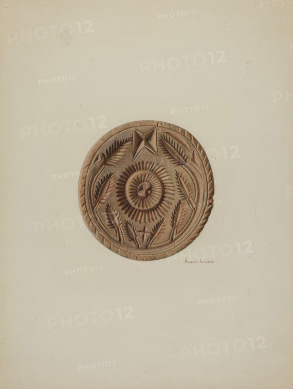 Pa. German Butter Mold, c. 1938. Creator: Albert J. Levone.