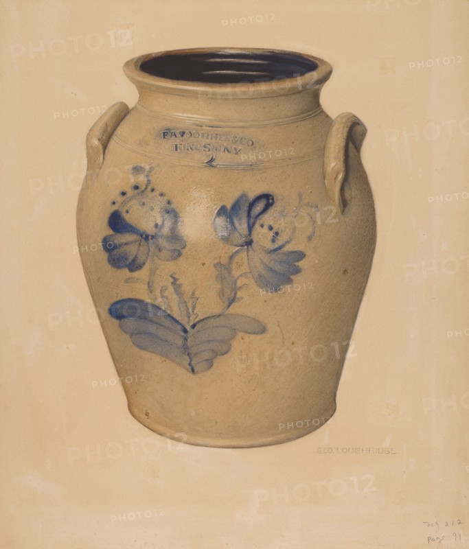 Crock, c. 1938. Creator: George Loughridge.