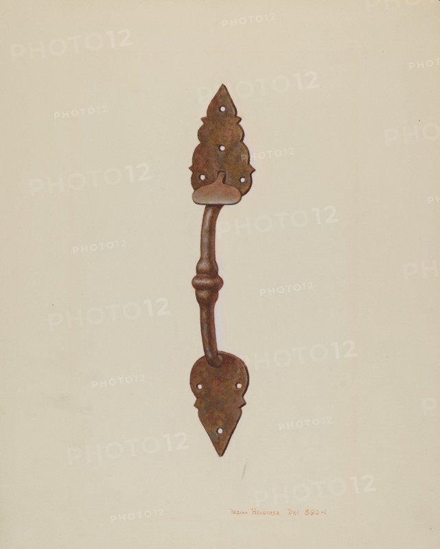Suffolk Latch, c. 1939. Creator: Regina Henderer.