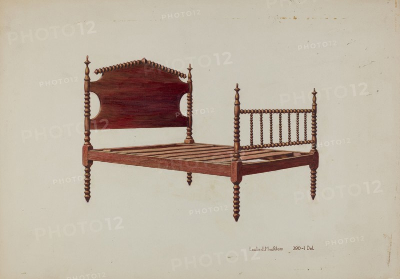 Doll Cradle, c. 1939. Creator: Leslie Macklem.