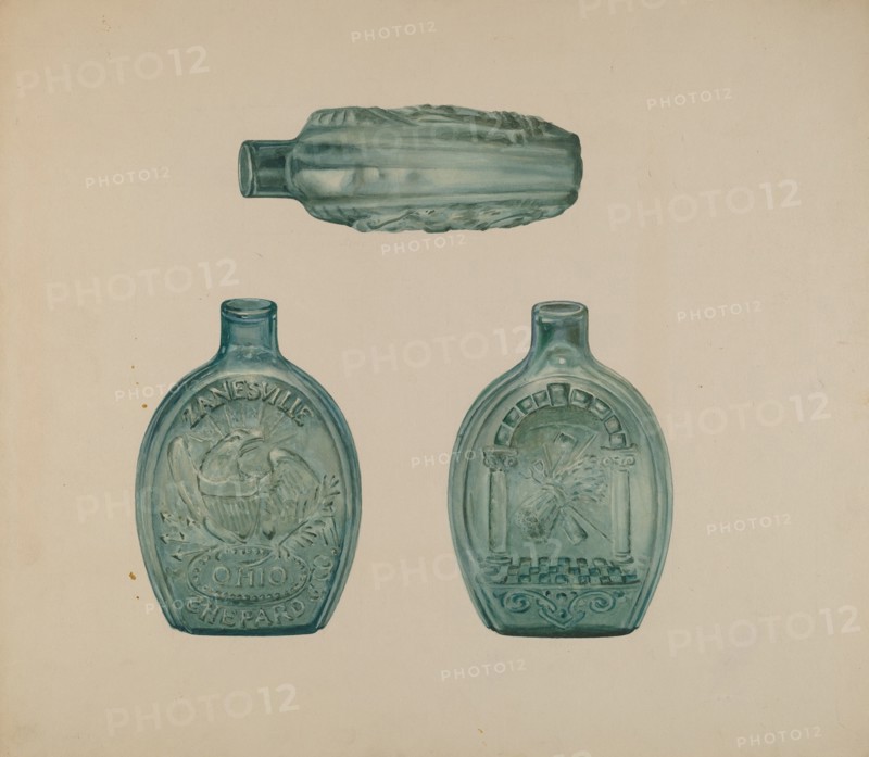 Flask, c. 1940. Creator: Henry Moran.