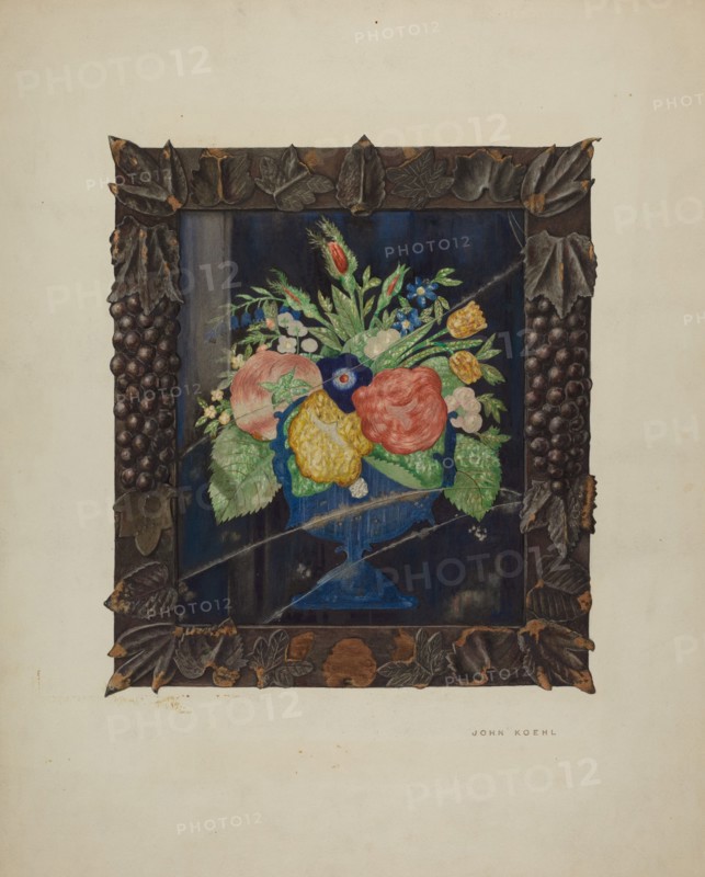 Tin Foil Still Life and Frame, c. 1941. Creator:  John Koehl.