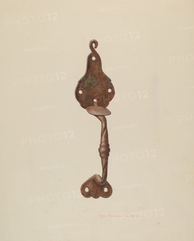 Suffolk Latch, c. 1939. Creator: Regina Henderer.