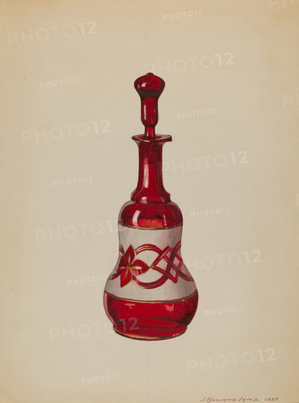 Bottle, 1937. Creator: J. Howard Iams.