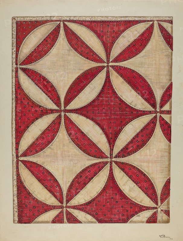 Quilt, 1940. Creator: Marie Lutrell.