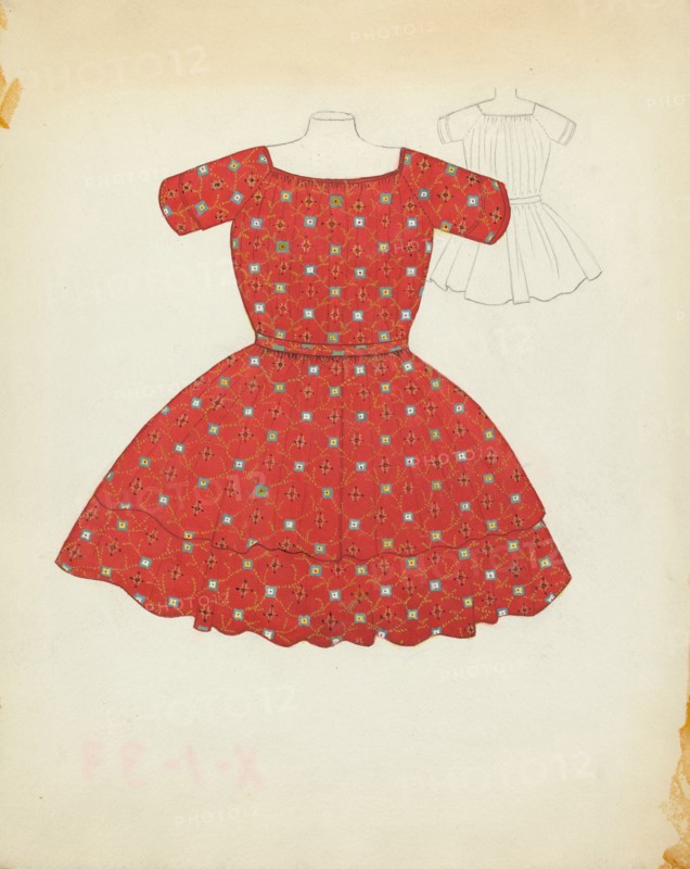 Child's Dress, 1935/1942. Creator: Esther Hansen.