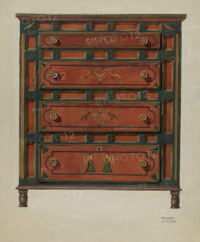 Chest of Drawers, 1935/1942. Creator: Frances Lichten.