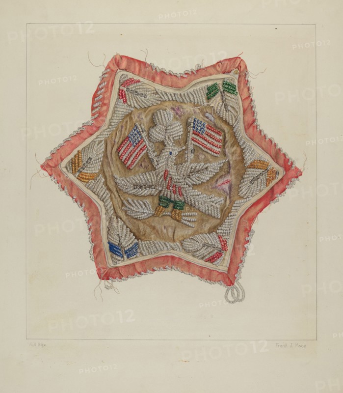 Embroidery, 1935/1942. Creator: Frank J Mace.