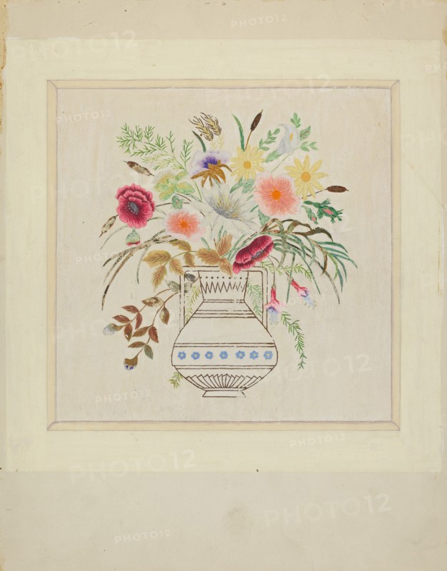Embroidered Picture, c. 1936. Creator: Gordena Jackson.