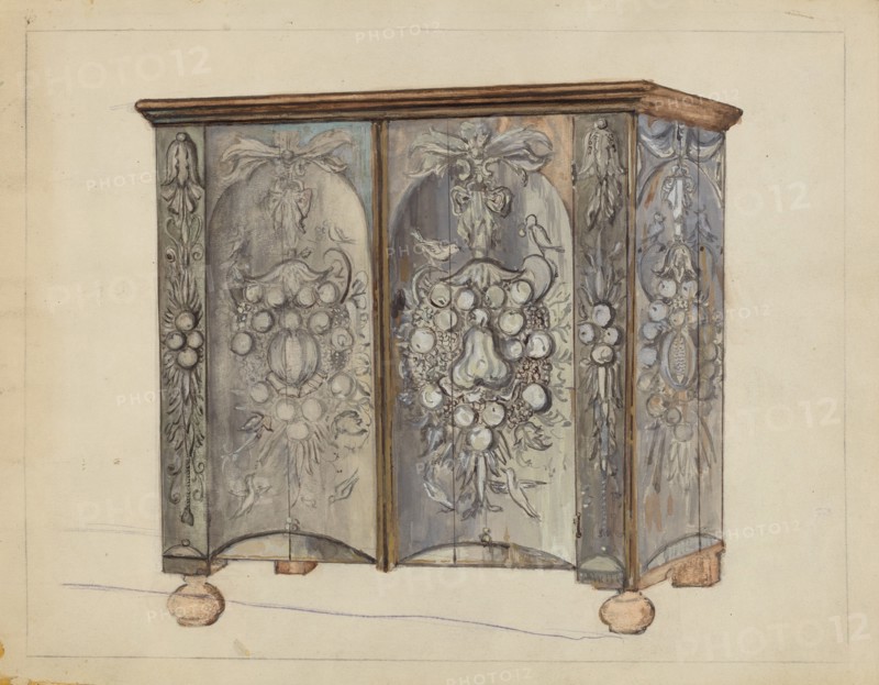 Cabinet, c. 1953. Creator: Isadore Goldberg.