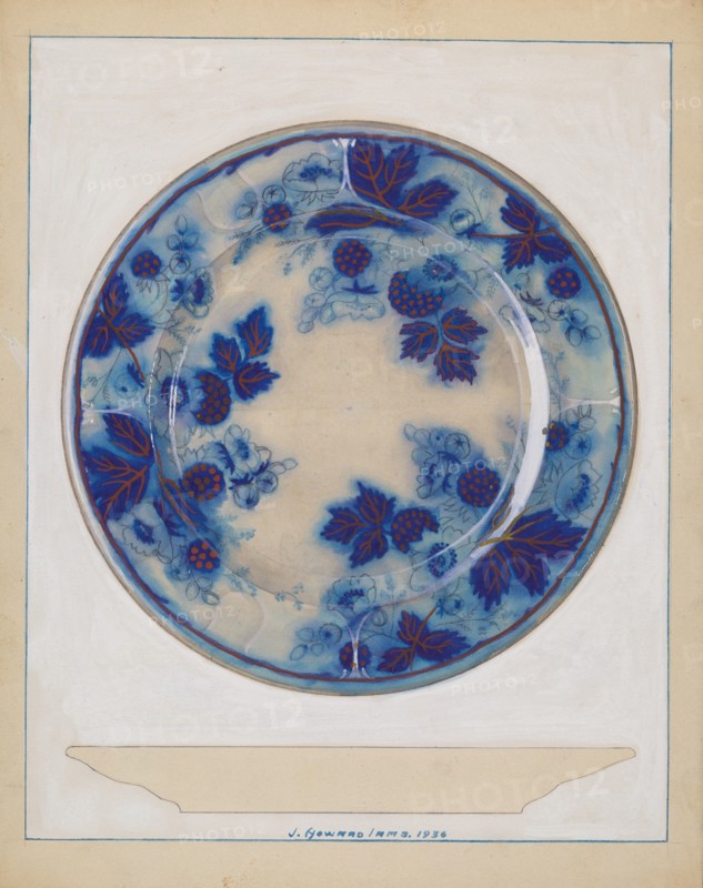 Plate, 1936. Creator: J. Howard Iams.