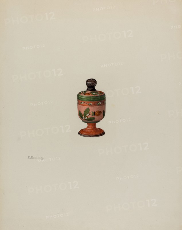Pa. German Saffron Box, 1935/1942. Creator: Charles Henning.