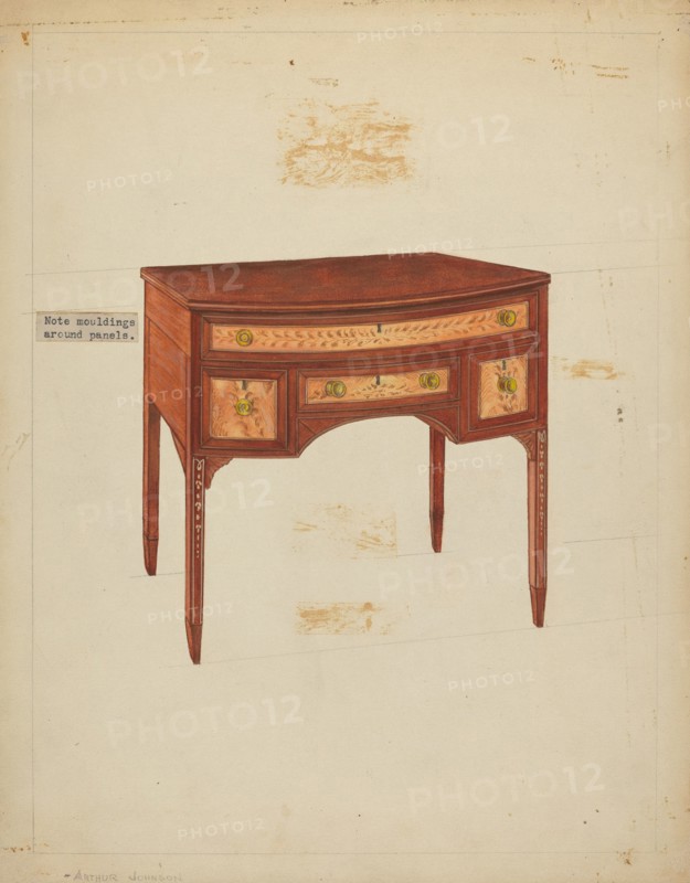 Desk, 1935/1942. Creator: Arthur Johnson.