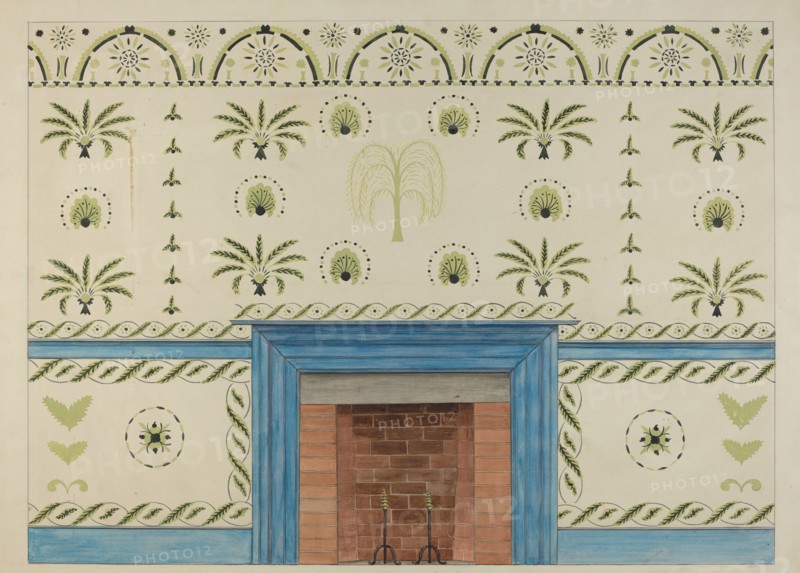 Wall Stencil, c. 1936. Creator: Ray Holden.