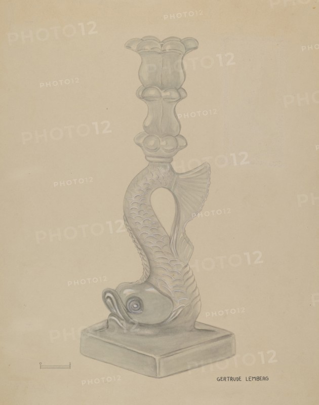 Candlestick, c. 1936. Creator: Gertrude Lemberg.